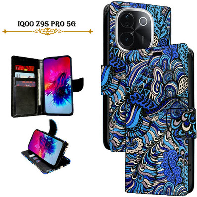 Asmart Flip Cover for iQOO Z9s Pro 5G(Blue, Pack of: 1)
