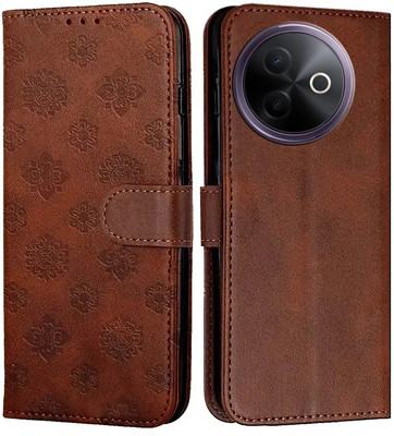 Forego Flip Cover for Vivo Y39 5G(Brown, Dual Protection, Pack of: 1)