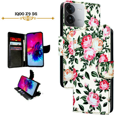 Mxkart Flip Cover for iQOO Z9 5G(White, Pack of: 1)