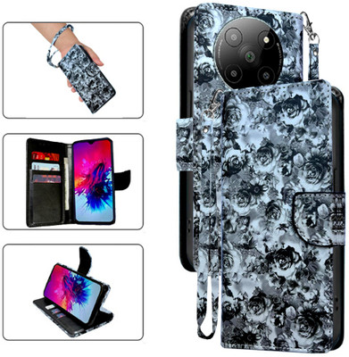 Cutemart Flip Cover for Lava Agni 2 5G(Black, Pack of: 1)