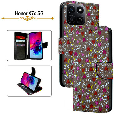 Hpa Flip Cover for Honor X7c 5G(Brown, Pack of: 1)