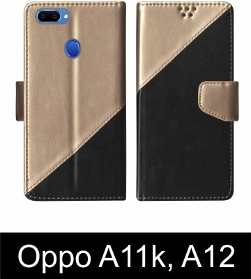 SScase Flip Cover for Oppo A11k, Oppo A12 Multicolor(Black, Shock Proof, Pack of: 1)