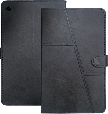 fonfox Flip Cover for SAMSUNG GALAXY A9 PLUS TAB | 3 POCKETS | DUAL PROTECTION | PREMIUM QUALITY MATERIAL |(Black, Dual Protection, Pack of: 1)
