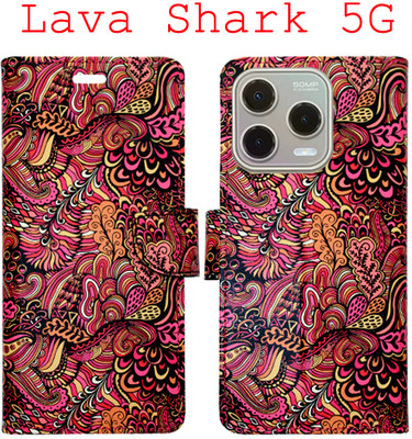Toklot Flip Cover for Lava Shark 5G(Red, Pack of: 1)