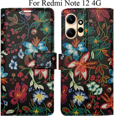 MAXSHAD Flip Cover for Redmi Note 12(Multicolor, Magnetic Case)