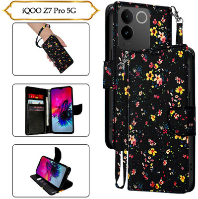 PARGO Flip Cover for iQOO Z7 Pro 5G(Black, Pack of: 1)