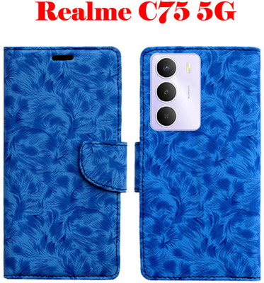 Shanno Enterprises Flip Cover for realme C75 5G(Blue, Pack of: 1)