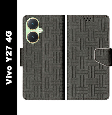 SBMS Flip Cover for Vivo Y27, Vivo Y27 4G(Black, Shock Proof, Pack of: 1)