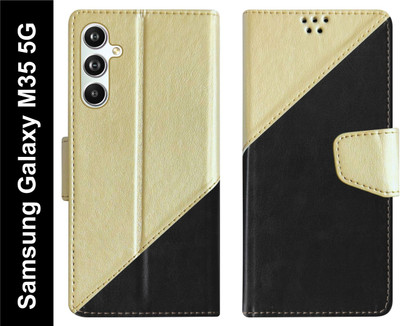 SBMS Flip Cover for Samsung Galaxy M35 5G Back Cover Case with Magnatic Closure(Black, Shock Proof, Pack of: 1)