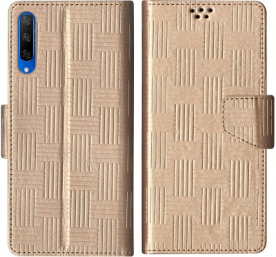 SBMS Flip Cover for Honor 9X Pro, HUAWEI Y9S(Gold, Shock Proof, Pack of: 1)