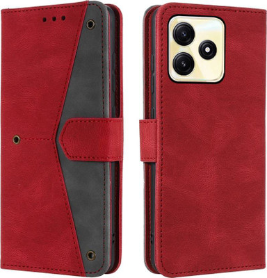 Aaghosh Flip Cover for POCO M6 Pro 5G(Red, Shock Proof, Pack of: 1)