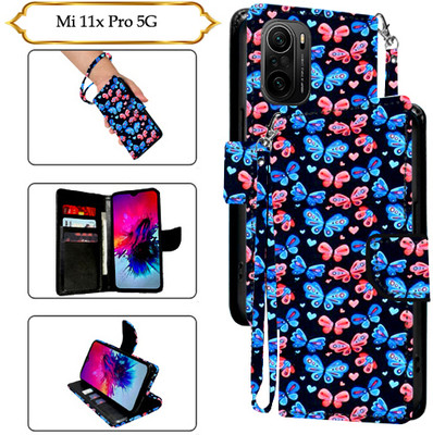 PARGO Flip Cover for Mi 11x Pro 5G(Black, Pack of: 1)