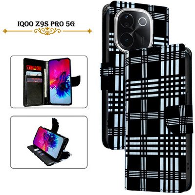 Asmart Flip Cover for iQOO Z9s Pro 5G(Black, Pack of: 1)