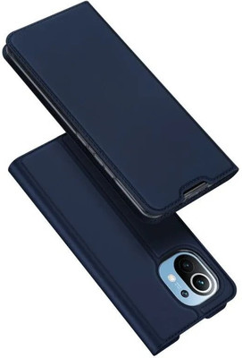Elica Flip Cover for Xiaomi Mi 11 Lite(Blue, Hard Case, Pack of: 1)