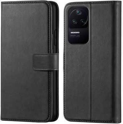 STARFUN Flip Cover for POCO F4 5G(Black, Dual Protection, Pack of: 1)