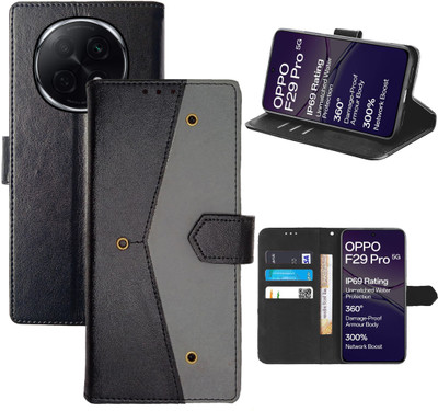 Aaghosh Flip Cover for OPPO F29 Pro 5G(Black, Shock Proof, Pack of: 1)