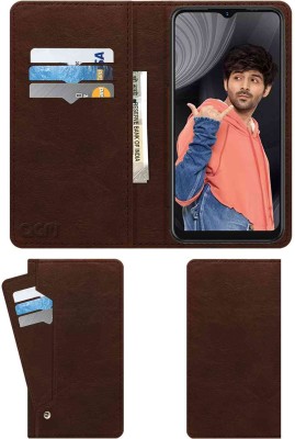 ACM Flip Cover for Lava Yuva(Brown, Cases with Holder, Pack of: 1)