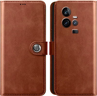 PikTrue Flip Cover for IQOO 11 5G(Brown, Dual Protection, Pack of: 1)
