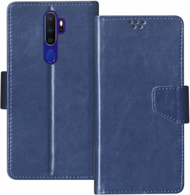 SBMS Flip Cover for Oppo A9 2020, Oppo A5 2020(Blue, Shock Proof, Pack of: 1)