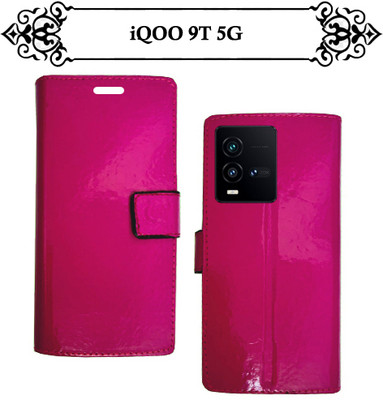Asmart Flip Cover for iQOO 9T 5G(Pink, Pack of: 1)