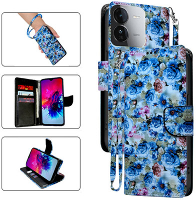 Cutemart Flip Cover for iQOO Z9X 5G(Blue, Pack of: 1)