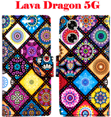 Mxkart Flip Cover for Lava Dragon 5G(Purple, Pack of: 1)