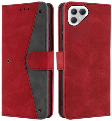 GoPerfect Flip Cover for Tecno Pova 7 Pro 5G(Red, Shock Proof, Pack of: 1)