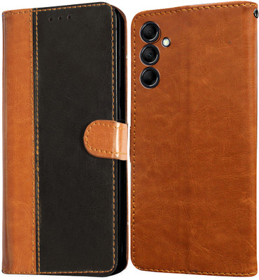 Casotec Flip Cover for Samsung Galaxy F54 5G(Brown, Pack of: 1)