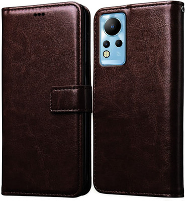 Casotec Flip Cover for Infinix Note 12 4G(Brown, Pack of: 1)