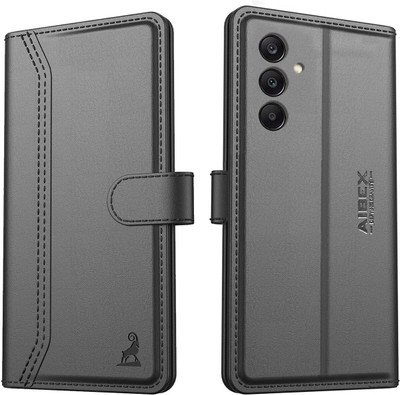 AIBEX Flip Cover for Samsung Galaxy A16 5G |Premium Leather Finish | Magnetic Closure(Black, Magnetic Case, Pack of: 1)