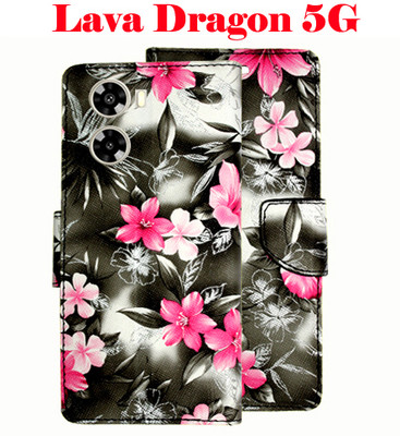 Vacko Flip Cover for Lava Dragon 5G(Black, Pack of: 1)