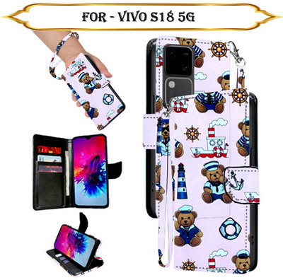 Asmart Flip Cover for Vivo S18 5G(Multicolor, Pack of: 1)