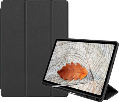 Lilpine Flip Cover for Samsung Galaxy Tab S6 Lite 10.4 inch(Black, Magnetic Case)