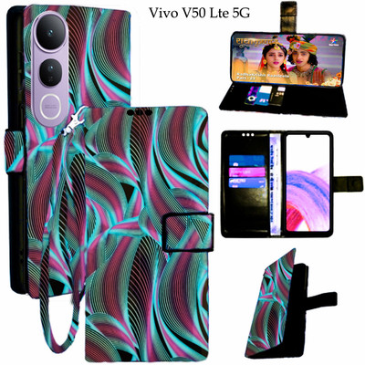 Toklot Flip Cover for Vivo V50 Lite 5G(Blue, Pack of: 1)