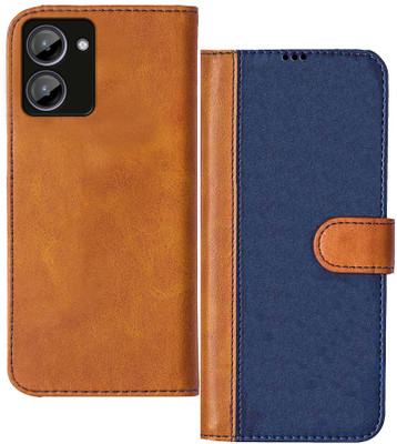 Flipkart SmartBuy Flip Cover for Lava O1, LAVA O1(Blue, Brown, Dual Protection, Pack of: 1)