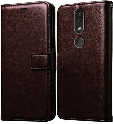 Casotec Flip Cover for Nokia 4.2(Brown, Pack of: 1)