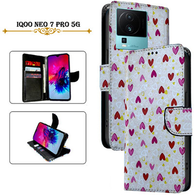 Hpa Flip Cover for iQoo Neo 7 Pro 5G(White, Pack of: 1)