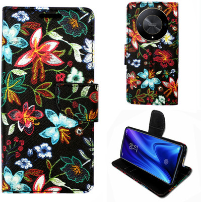 Toklot Flip Cover for Honor X9B 5G(Black, Pack of: 1)