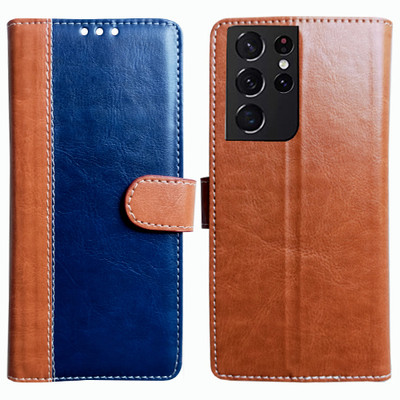 Toklot Flip Cover for Samsung Galaxy S24 Ultra 5G(Brown, Pack of: 1)