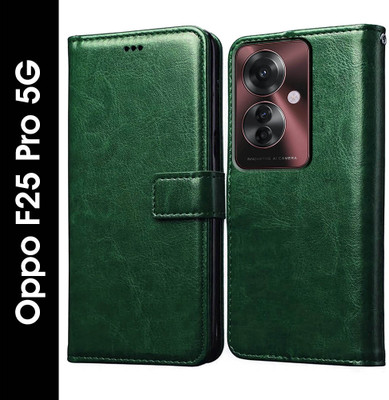 Casotec Flip Cover for Oppo F25 Pro 5G(Green, Pack of: 1)