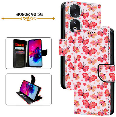 Cutemart Flip Cover for Honor 90 5G(Red, Pack of: 1)