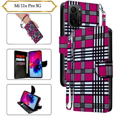 Cutemart Flip Cover for Mi 11x Pro 5G(Pink, Pack of: 1)