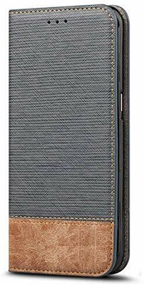 Clickcase Flip Cover for Oppo F23 5G(Grey, Dual Protection)