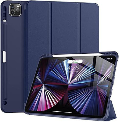 Proelite Flip Cover for Apple iPad Pro 11 inch 2022/2021 4th/3rd Gen(Blue, Waterproof, Pack of: 1)