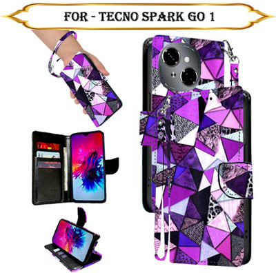 SALGO Flip Cover for Tecno Spark Go 1(Multicolor, Pack of: 1)