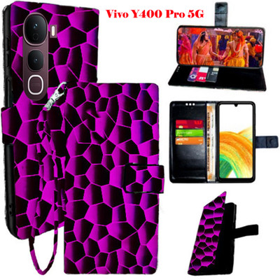 Toklot Flip Cover for Vivo Y400 Pro 5G(Black, Pack of: 1)