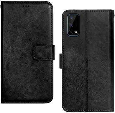 Juberous Flip Cover for Realme Narzo 30 Pro 5G(Black, Dual Protection, Pack of: 1)