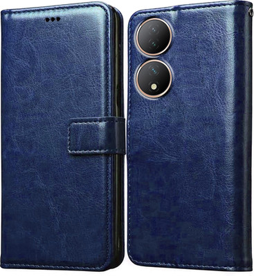 Casotec Flip Cover for Vivo Y100 5G(Blue, Pack of: 1)