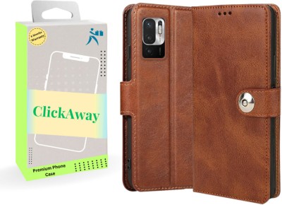 Gaffar Wale Flip Cover for Mi Redmi Note 10T 5G(Brown, Dual Protection, Pack of: 1)