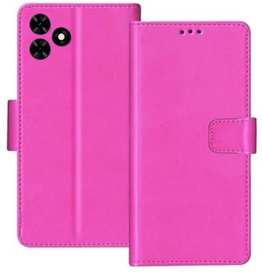 Urban Tech Flip Cover for Tecno Spark Go 2024 |Premium Wallet Style Flip Cover Case For Ladies(Pink, Shock Proof, Pack of: 1)